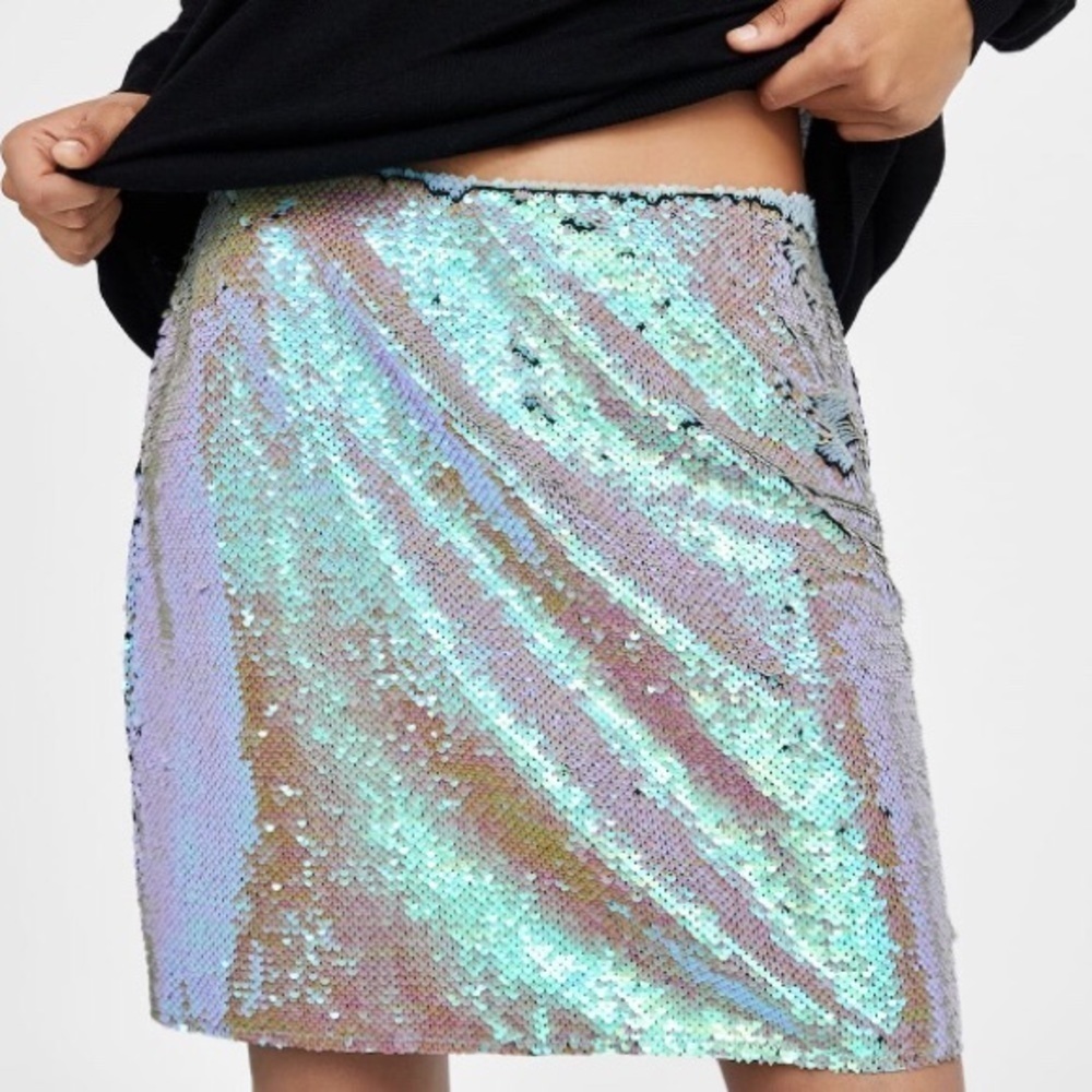 ZARA Sequin Mini Skirt